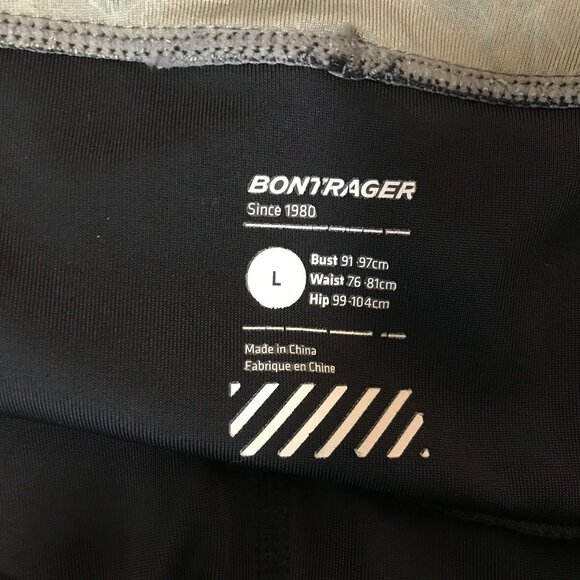 BONTRAGER - MEN'S LARGE - BLACK PADDED CYCLING SHORTS - Picture 3 of 3